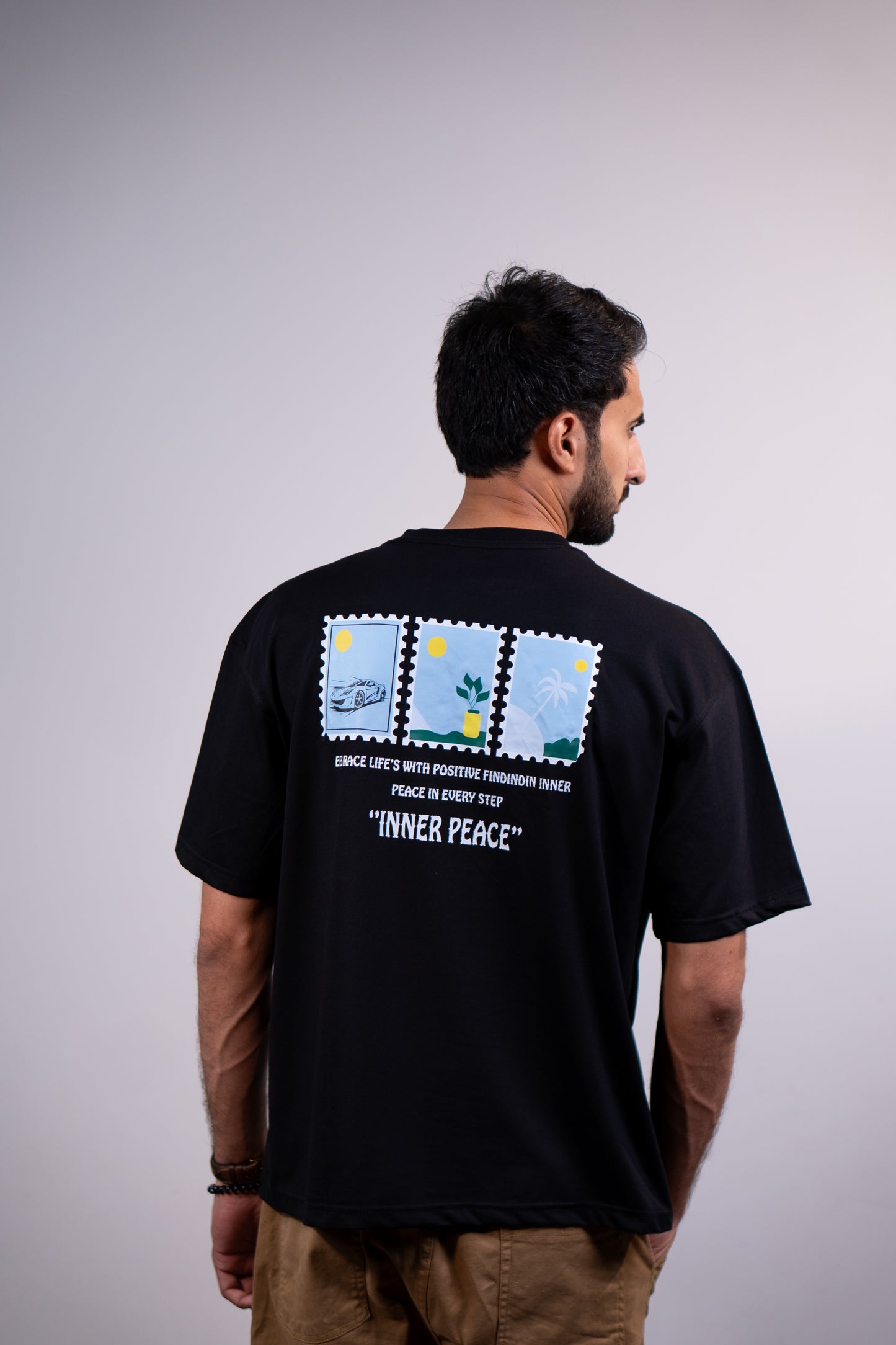 Inner Peace Drop shoulder T-SHIRT
