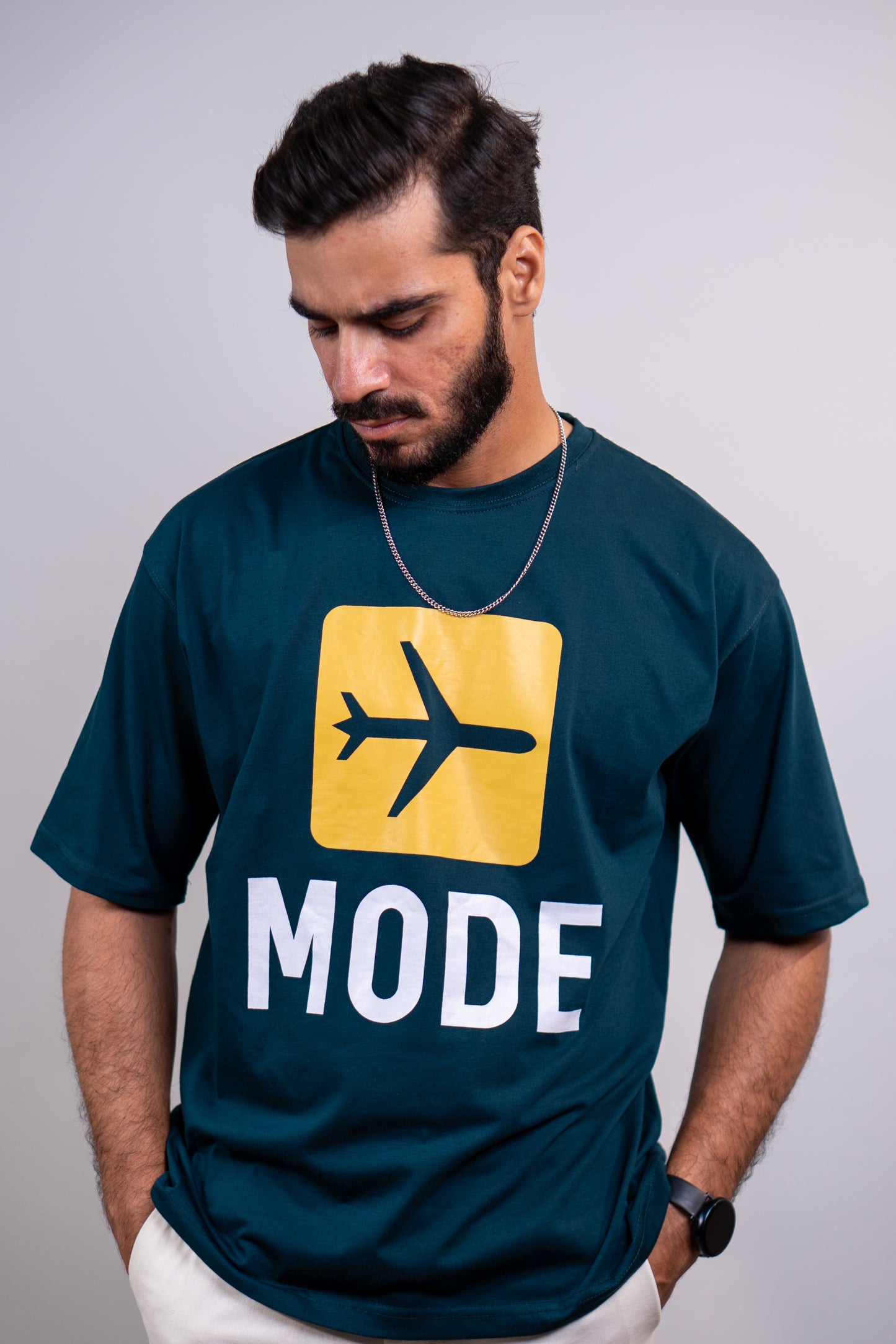 Airplane Mode Drop Shoulder T-Shirt